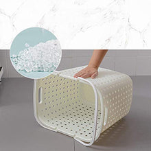 ZHongWei Grande Cestino di accumulo con Manico per Pannolini da Pannolini Giocattolo Scava Fuori Lavanderia Cestino PP plastica (Color : White)