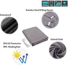 Jonist Ombra Vele Sole, Triangolare ad Angolo retto Tessuto Oxford Anti-UV 95% Protezione Solare Protezione Solare Tettuccio Impermeabile, Corda Gratuita per Patio Esterno Giardino Prato Pergola De
