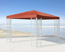Quick-Star - Copertura di Ricambio per Gazebo Rank Pavillon, 3 x 3 m, Colore: Arancia rossa