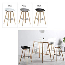 LWW Sedie Sgabelli Bar Cucina Sedia Legno/Pranzo Sgabelli Moderni Metallo Sgabello Alto Seduta Altezza 65 / 75Cm,bianca,75 cm