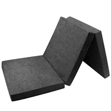 Fortisline - Materasso pieghevole per ospiti, letto per ospite, 195 x 80 x 9 cm. colore: Grigio
