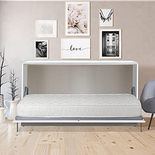 Venatura Store Letto a Scomparsa Orizzontale Singolo Easy Bed, 205x40xH108 cm, Bianco/Bianco