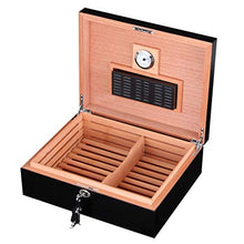 Cigar Humidor, Portatile Cigar Humidor di Legno Solido Legno di Cedro Portasigari può Contenere Circa 50 (340 * 270 * 110Mm)
