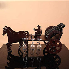 DAGONGREN Wine Rack, Bicchiere da Vino Rack di Legno Solido Europeo Creativo Wine Rack Decorazioni semplici