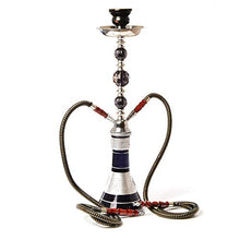 SJZJ Tabacco Narghile, Narghilè di Vetro Tubo di Narghilè Chicha Narguile Completo Nargile Waterpijp con Sheesha Ciotola di Ceramica Tenaglie di Carbone (B)