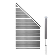 Mendler Pannello supplementare frangivento Obliquo DX Privacy Sarthe WPC 98cm Grigio