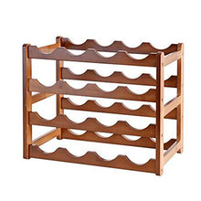 ASDZ Portabottiglie da 16 Bottiglie Portabottiglie da Casa Portabottiglie da Vino in bambù Naturale Naturale da Appoggio Portabottiglie in Legno dal Design Moderno