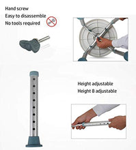 DZX Sedia Girevole per Doccia/Vasca da Bagno Girevole a 360 Gradi Sgabello per Doccia Girevole Regolabile in Altezza Panca con Punte in Gomma Antiscivolo Sedia di Sicurezza per Vasca da Bagno per do