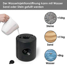 Piedi per gazebo set di 4 pesi in HDPE 22 x 22 x 25 cm possono essere riempiti con sabbia d'acqua Pesi per padiglione per la stabilizzazione di tende da giardino, tendoni