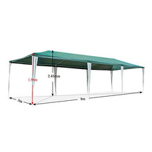 HG® Tenda a cupola per le feste, in polietilene, con staffe in acciaio, con 6 pannelli laterali e 2 ingressi, impermeabile, con 6 lati rimovibili
