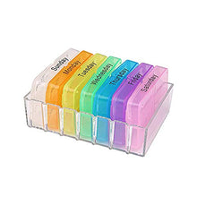 Grande scatola di plastica Medichine 7 giorni pillola medicina compresse dispenser titolare