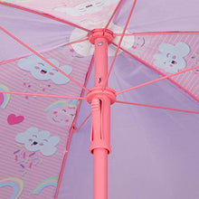 Relaxdays, Rosa Tavolo Bambini con Ombrellone, Set con 2 Sedie, da Campeggio & Giardino, Tavolino Picnic