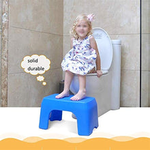 Sgabello Del Passo Del Bambino, Pp Plastica Del Poggiapiedi Del Poggiapiedi Sgabello Dei Poggiapiedi Per I Bambini Delle Mani Delle Mani Sgabello Antiscivolo Bagno Bagno Bagno Ascend Alta Sgabello Blu