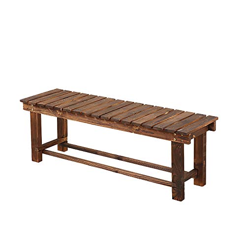 household products Panchina in Legno Massello, Panchina da Giardino in Legno Massello di Anti-corrosione, Portico per Il Tempo Libero Decorazione del Pattino Che Cambia Sgabello