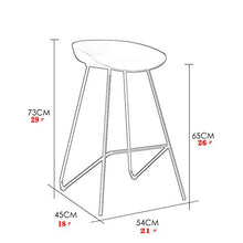 LHJDM Sgabelli da Bar,Sgabello da Bar Senza Schienale,Nero, Bianco, Rosso, Blu,sgabelli da Bar da Cucina,Piedini Neri -Seduta in Plastica,Sedie da Bar,per Ristoranti, caffè