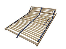 Erst-Holz Telaio massello doghe 120x200 Ammortizzate su Gommini e Zona Testa inclinabile 70.32-12FV