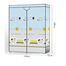 JJZXT No-Installazione Pieghevole Armadio Modern Family Camera di Arte del Panno Cabinet Tutto Acciaio Telaio Camera Semplice Dormitorio Panno Ward