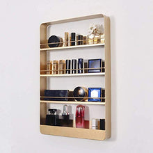 Semplicità Elegante Scaffale a Muro Scaffali Galleggianti Scaffale per Profumo Oro Bagno Negozio Di Chiodi Guardiail Multifunzionale per Ripostiglio, 4 Strati, HJJ, Metallico, 40x6x60cm