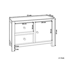 Beliani Credenza in Vetro specchiato Lens