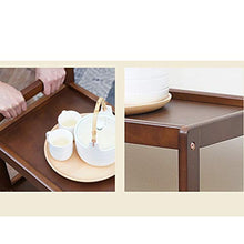 YIN YIN Carrello per Ripiani Cucina Rack in Legno Mobile Multifunzionale Mobile Soggiorno Camera da Letto 59X35X73cm 2 Colori Carrello a rulli (Color : White)
