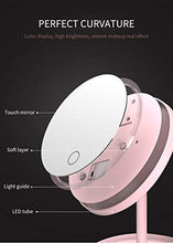 CRYPY Specchio per Il Trucco con medicazione Luminosa a LED Specchio Beauty Ring Light Mirror Beauty Tools per Foto Fill Light Small Mirrors