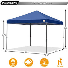 Abccanopy Tenda parasole, gazebo, da esterno, facile elevamento,10x10 serie blocco centrale