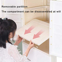 ZKHD Armadietti Armadio Assemblato per Bambini, Armadi Addensati Semplici Armadi Assemblati, Armadi in Plastica, Pulegge Mobili Inferiori, Pulizia Facile,57 * 38 * 105cm