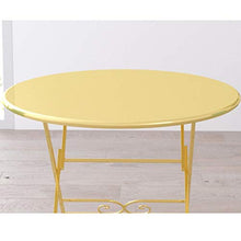 TONG HXF- tavolino tavolino Pieghevole d'oro Tavolino Rotondo Semplice Spazio di archiviazione di Risparmio Durevole (Size : 50 * 75cm)
