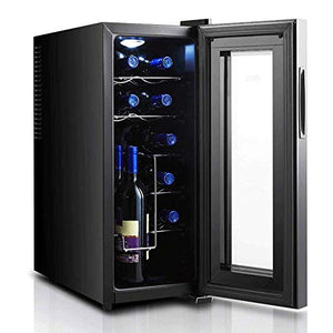 Il mobiletto del Vino è Piccolo e Compatto, con Due Strati di Vetro temperato Il Design Cavo e Spesso previene i Raggi UV, casa/Bar
