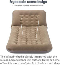 HongLianRiven Lettino da Viaggio Letti Singoli con Materasso Viaggi Bedl Materasso Gonfiabile for Campeggio Gonfiabile Materassino Standard Dimensione materassino Upgraded Air Blow Up Bed 6-3