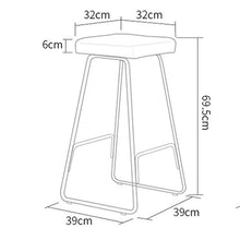 LF- Bar Stool Creativo in Ferro battuto Bar Stool Bar Stool di Legno Solido Sgabello Alto Retro Stool Bar Stool semplicità (Color : A)