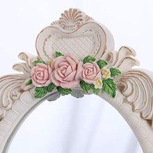 AOIWE Specchio Specchio Europeo Specchio Creativo Princess Mirror Desktop Vanity Specchio Portatile HD Cosmetico Resina Desktop Single Sideed Beauty Salon Specchio Specchio Specchio Specchio