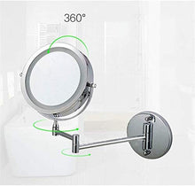 Specchio Trucco Specchi da Tavolo Specchio per il trucco da 7 pollici Bagno con lampada Specchio da bagno Double Sided 5x amplificato parete appeso in metallo specchio specchio specchio specchio da pa