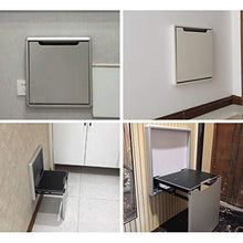 Sedia pieghevole Sgabello per il cambio delle scarpe Sedia pieghevole a muro Sedia d'ingresso Sgabello pieghevole invisibile Sedia pieghevole imbottita Sgabello pieghevole da bagno Bianco