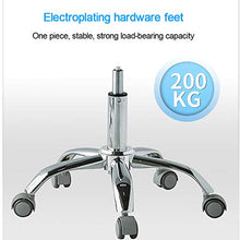 JBTM Sgabello Regolabile con rotelle per Lavoro Cucina Salone, ergonomico Sgabello Girevole,Bianca,Medical Wheel