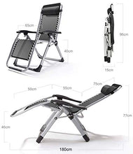 SHUAIIJUAN Sedia per il tempo libero domestico Patio Sdraio da spiaggia, sedie pieghevoli Sdraio reclinabili con Porta bicchiere e poggiatesta Heavy Duty esterna del giardino sedia 150kg Capacità - Br