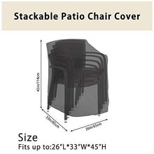 Beenle-Icey Fodera protettiva per sedia da giardino Oxford 420D impermeabile per proteggere sedie da vento / raggi UV / polvere / foglie 114 x 85 x 65 cm (nero)