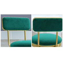 ZEH Sedia da Pranzo, Cuscini a Braccio, seggiolone, seggiolone, Sgabello Sgabello da Bar Girevole con Schienale - Altezza Regolabile - Sedile Morbido - Metallo Base for Ufficio - per FACAI