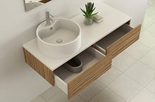 Jet-Line, Set di mobili da bagno con design Biel Zebra con lavandino in ceramica e sottolavabo con segnali push open