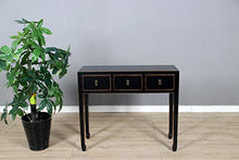 Yajutang China Siedeboard nero con bordi in legno naturale laccato lucido