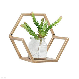 Semplicità Elegante Scaffale a Muro Scaffali Galleggianti Scaffali Espositori in Metallo Supporto per Fiori Scaffale per Libri Balcone Soggiorno, Personalizzabile, 2 Colori, HJJ, Oro, 30x15x26cm