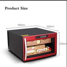 Umidificatori Humidor Armadio di Controllo Dell'umidità Idratante Elettronico del Frigorifero Domestico Portasigari con Mensola in Legno di Cedro Piccolo Mini Armadio Rosso Termostatico per Sigari