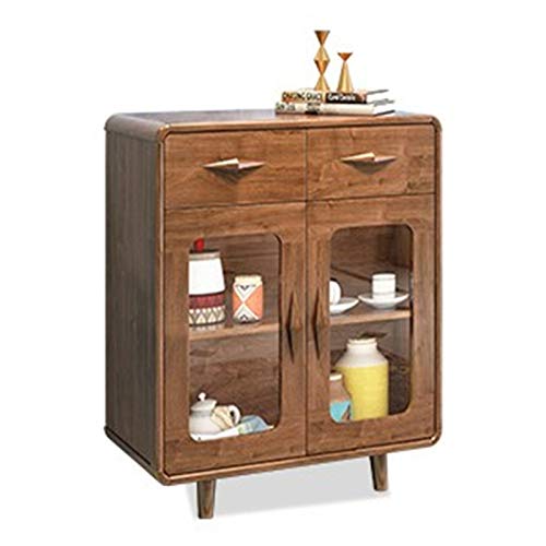 Zhicaikeji Credenza Armadio da Vino della credenza Moderno Moderno dell'Armadio di stoccaggio del Cabinet Moderno dell'Armadio della Cucina per Soggiorno (Colore : Natural, Size : 80x40x93cm)