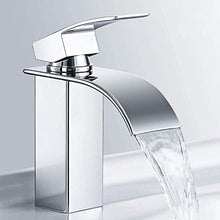 M Mehoom Rubinetto Bagno Cascata, Miscelatore Lavabo Bagno, Rubinetto lavabo, Valvola in Ceramica, per Acqua Calda e Fredda Disponibile, Finitura Cromata, Stile Moderno