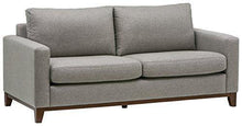 Marchio Amazon - Rivet, divano con base esposta in legno, modello North End, larghezza 198 cm, tessuto grigio - Arredi Casa