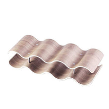 BESTSOON Cremagliere del Vino Scaffale per Vino in Legno Wave Wine Rack (Size:2 Layers 41.5 * 15.5 * 10.5cm; Color:Natural)