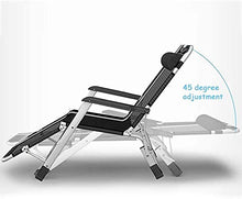 CDFC Bed Lounger all'aperto Letto Sedia reclinabile Sedia per Rilassante in TextOline Textoline Zero Gravity Garden Pieghevole Letto Sun Regolabile