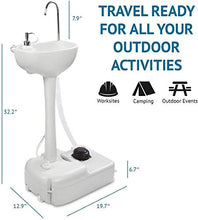 HIMFL - Cisterna per lavabo con lavabo integrato, capacità 17 l, capacità di acqua 17 l