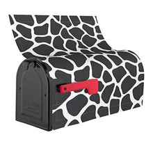 Modello vettoriale senza soluzione di continuità con pelle di giraffa progettato appositamente per cassetta delle poste, copertura per giardino e cortile, dimensioni standard 53 x 45 cm