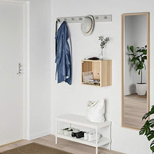 Armadio EKET con anta in vetro 35x25x35 cm effetto rovere tinto bianco